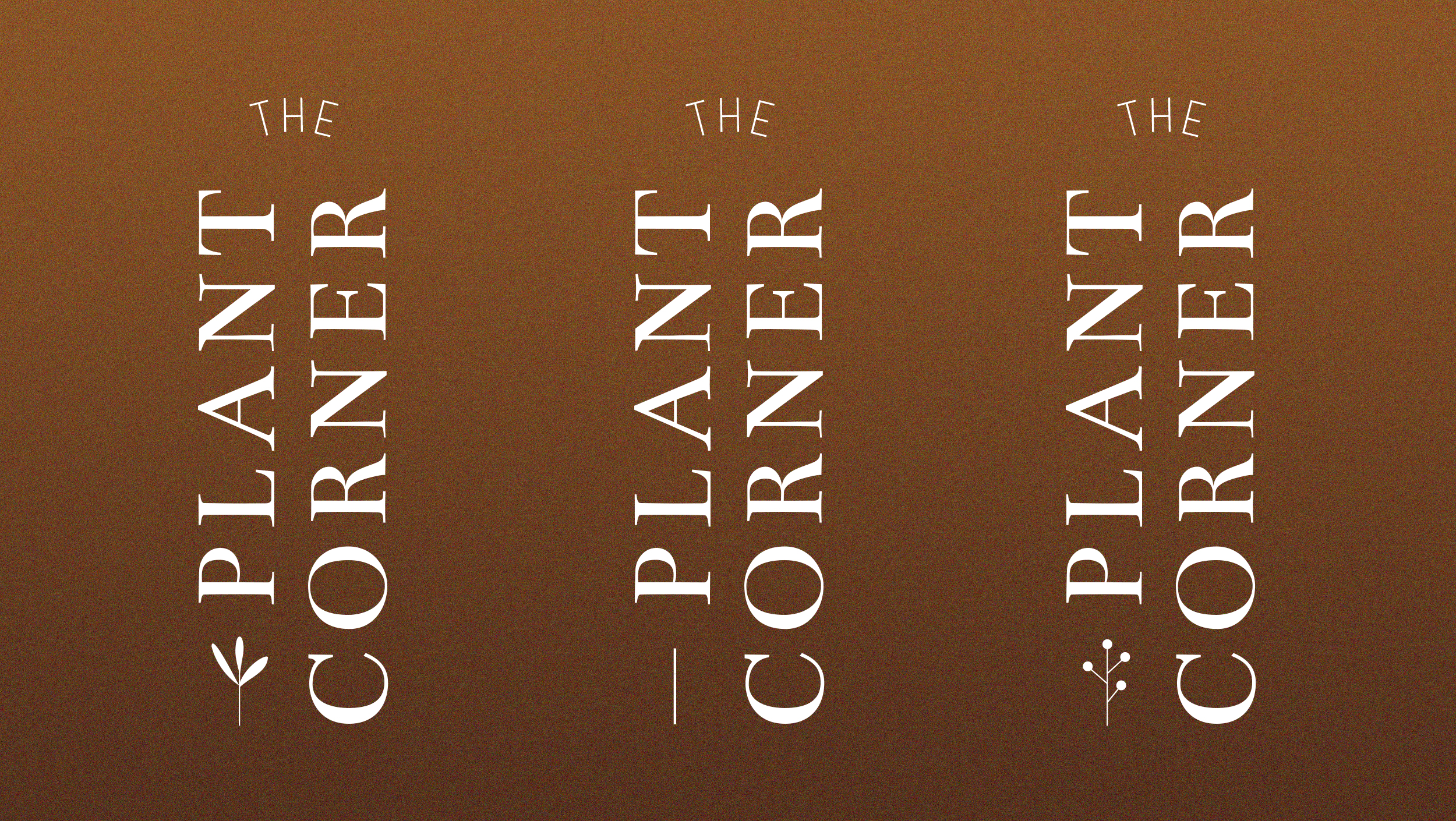 op maat gemaakt logo voor plantenwinkel the plant corner