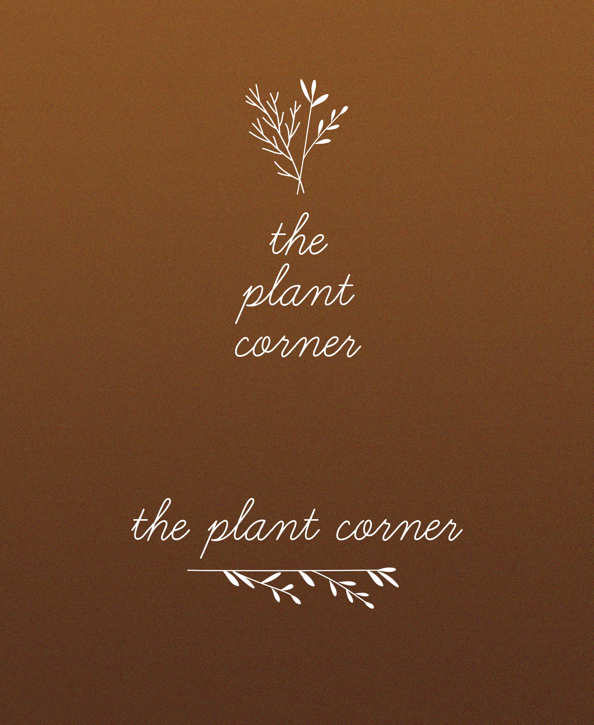 op maat gemaakt logo voor plantenwinkel the plant corner