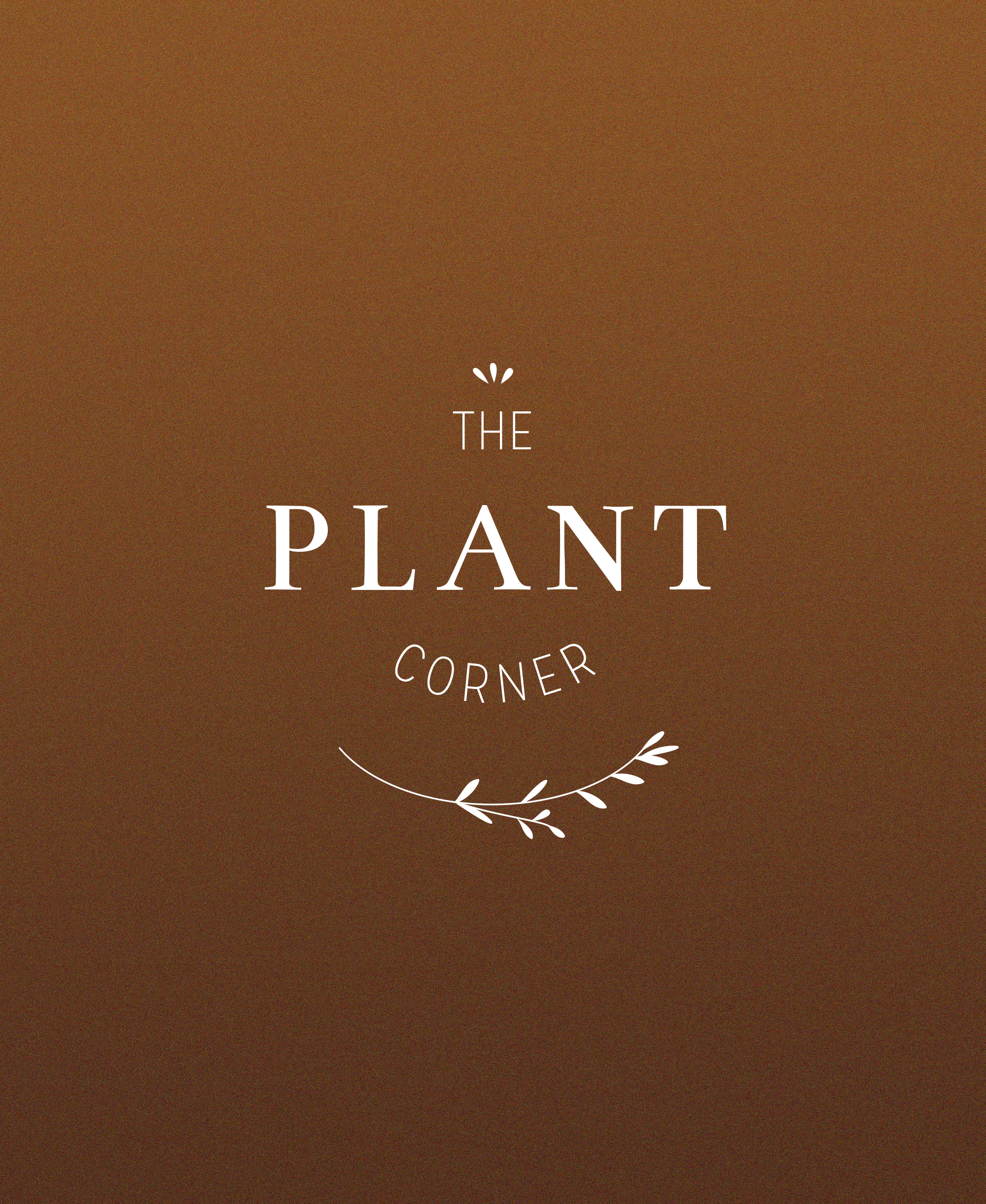 op maat gemaakt logo voor plantenwinkel the plant corner